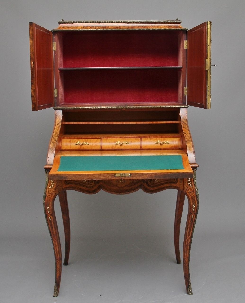 photo buy 19th Century Walnut And Kingwood Bureau De Dame