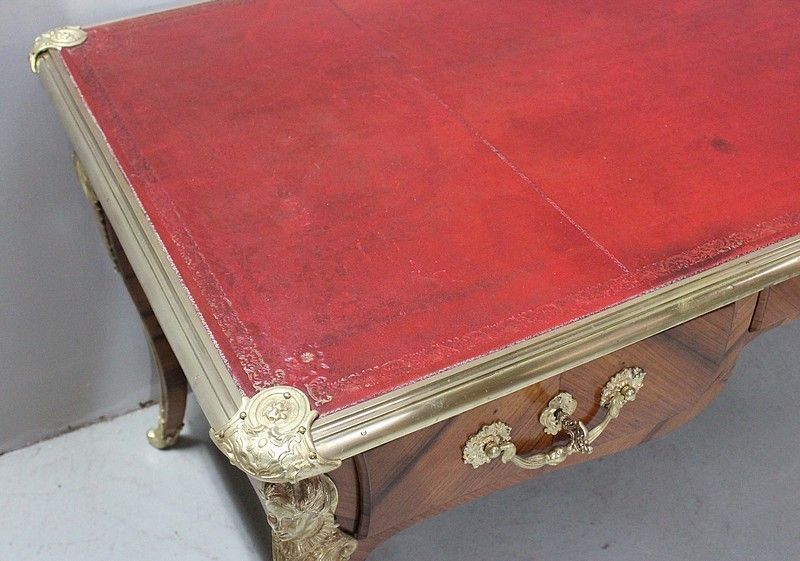 Ceremonial Office In Rosewood Veneer, Louis XV Style   Xi Xth photo vinterior