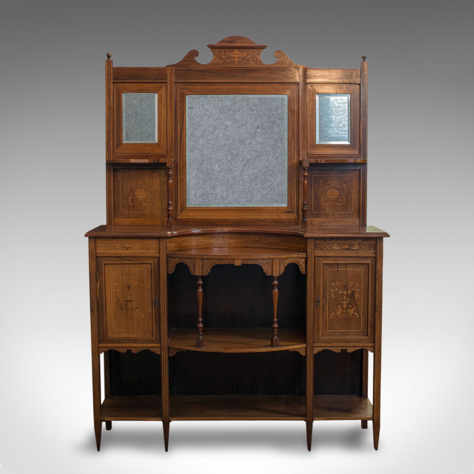 Antique Sideboard, English, Rosewood, Dresser, Boxwood Inlay, Victorian, C.1900 photo furniture