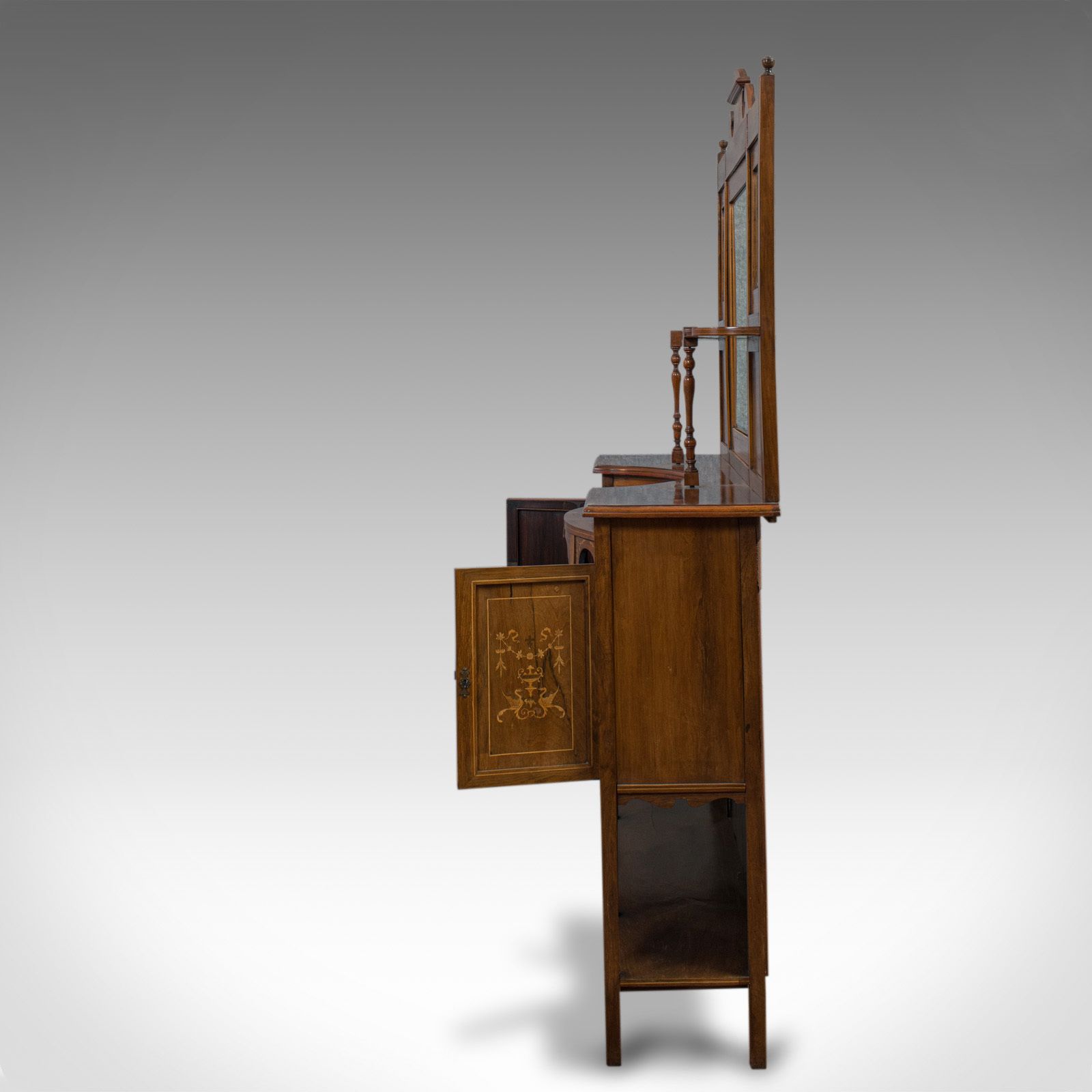 Antique Sideboard, English, Rosewood, Dresser, Boxwood Inlay, Victorian, C.1900 photo Furniture