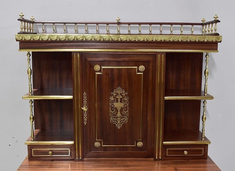 Mahogany Cabinet, Louis XVI Style, Napoleon III Period  19th photo 4366.17