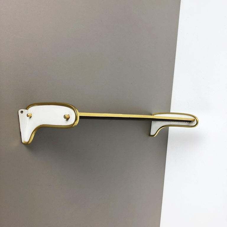 1960s French Matégot Style Brass Wall Board "Rigituelle", Mid Century Modern photo for sale
