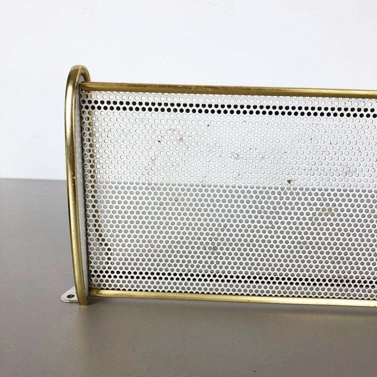 1960s French Matégot Style Brass Wall Board "Rigituelle", Mid Century Modern photo vinterior
