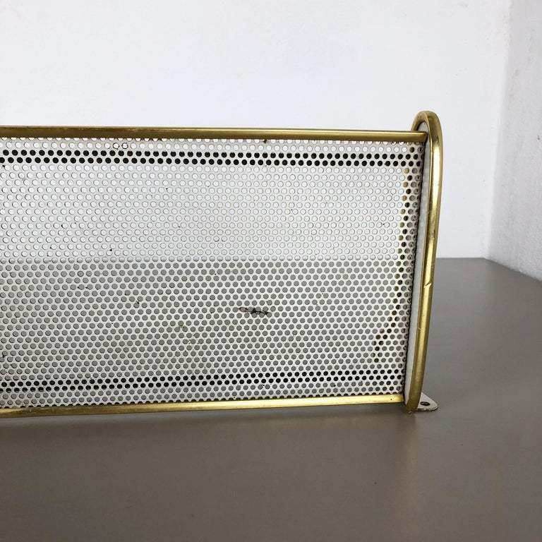 1960s French Matégot Style Brass Wall Board "Rigituelle", Mid Century Modern photo vintage