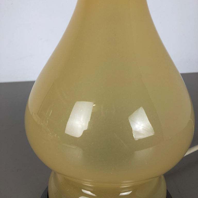 photo for sale New Old Stock, Opaline Murano Glass "Honey" Table Light By Cenedese Vetri, 1960s