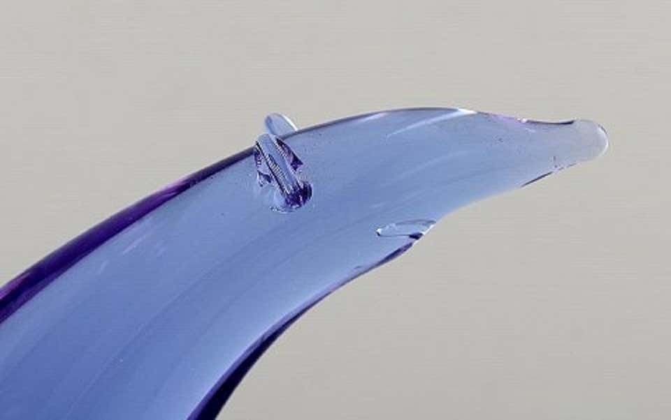 Scandinavian Glass Art, Large Rat In Purple Art Glass, Late 20th Century photo furniture