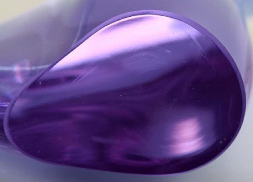 Scandinavian Glass Art, Large Rat In Purple Art Glass, Late 20th Century photo vinterior