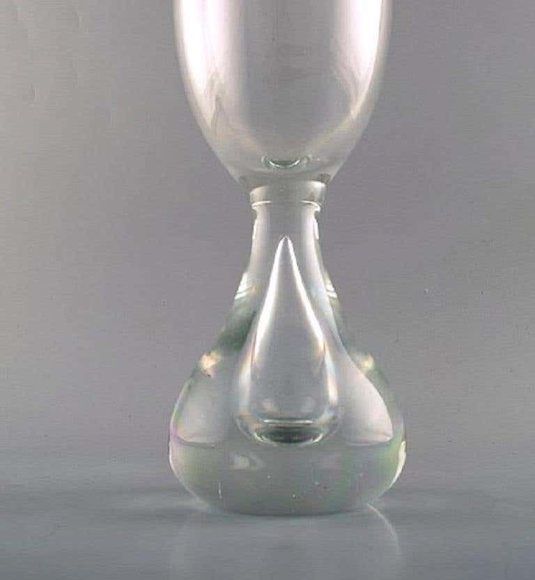 Bengt Orup For Johansfors, Art Glass Vase, Swedish Design, 1970s photo for sale