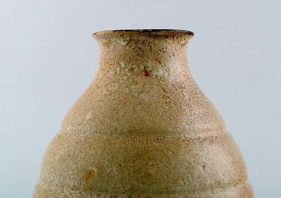 Early Unique Patrick Nordstrom, Own Workshop, Pottery Vase, 1910s photo for sale