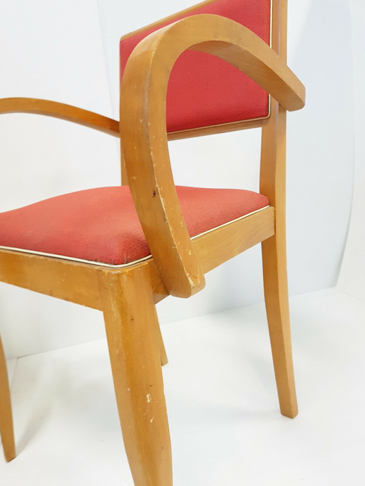 Paar Franse Vintage Bridge Fauteuils, Jaren 1950, Rockabilly photo vintage