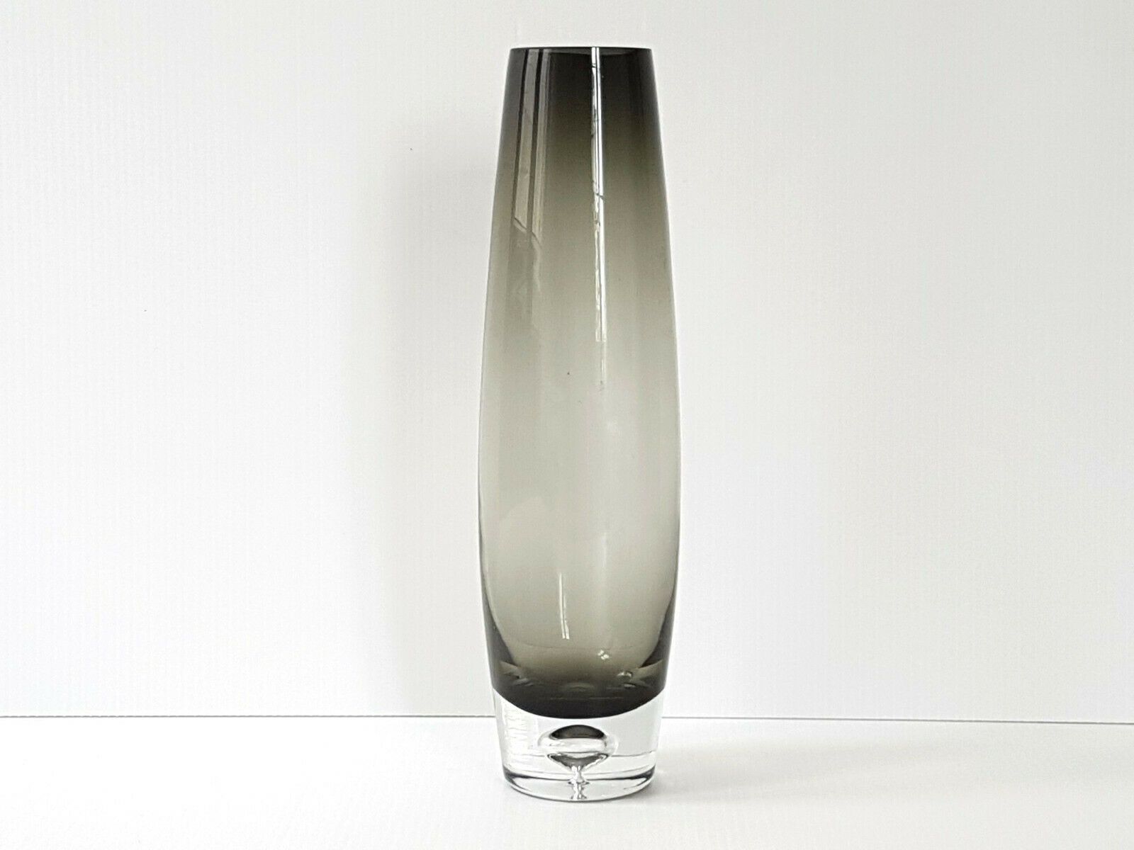 Vintage Vase 1970 In Murano Glass Gray 70s 70s Years 70
