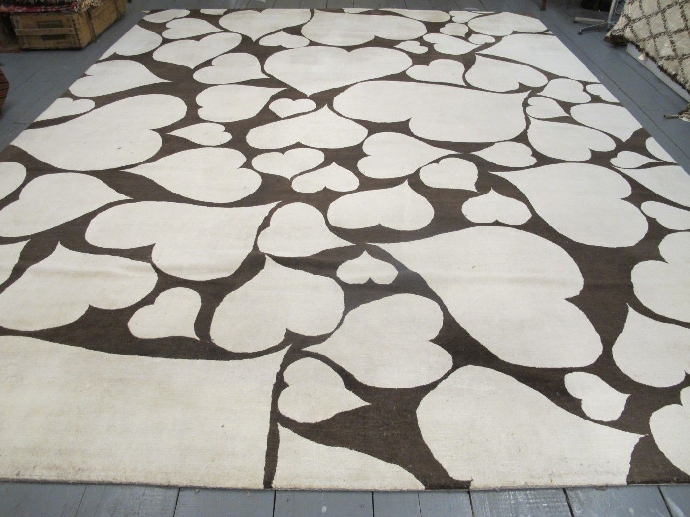 Textiles Spectacular 'Hearts' Carpet Designed By Vivienne Westwood, 4.70m X 3.40m photo