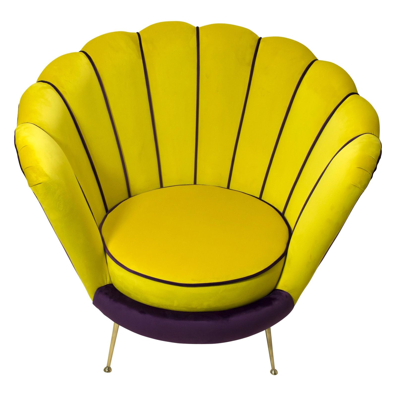 Radice & Minotti Mid Century Modern Italian Velvet Armchair, 1950s