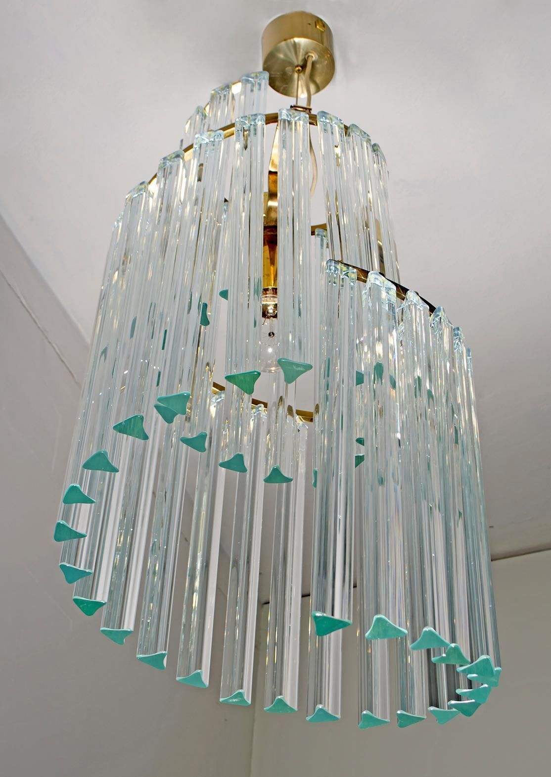 Pia Guidetti Crippa Mid Century Modern Italian Murano Chandelier For Lumi, 1960s photo 2105.0