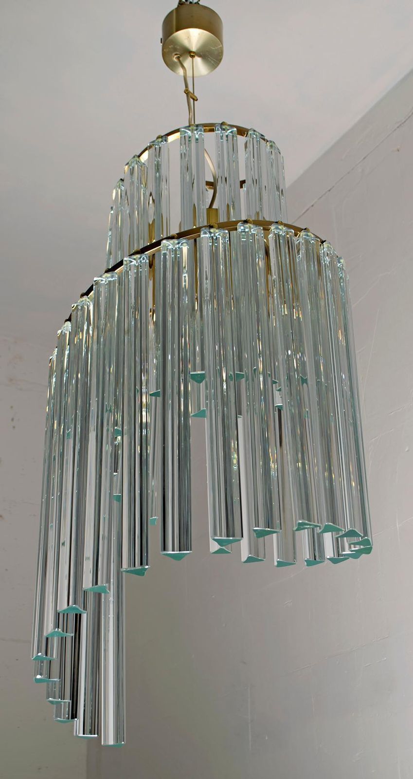 Pia Guidetti Crippa Mid Century Modern Italian Murano Chandelier For Lumi, 1960s photo buy