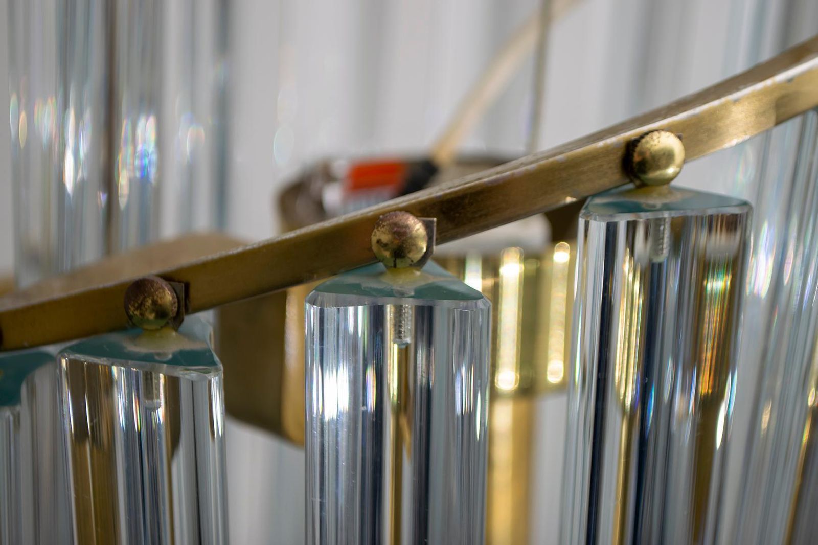 Lighting Pia Guidetti Crippa Mid Century Modern Italian Murano Chandelier For Lumi, 1960s photo