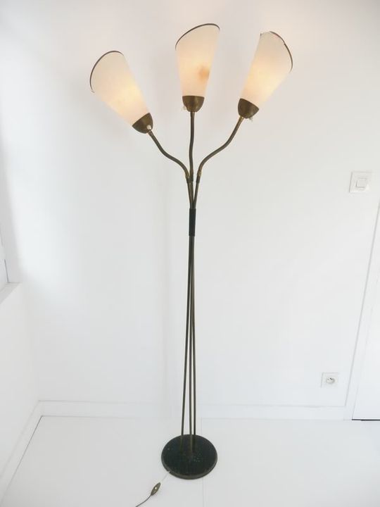 Typical Floor Lamp 1950 With 3 Flexible Arms Vintage Design Years 50 Mid Century photo 457.0