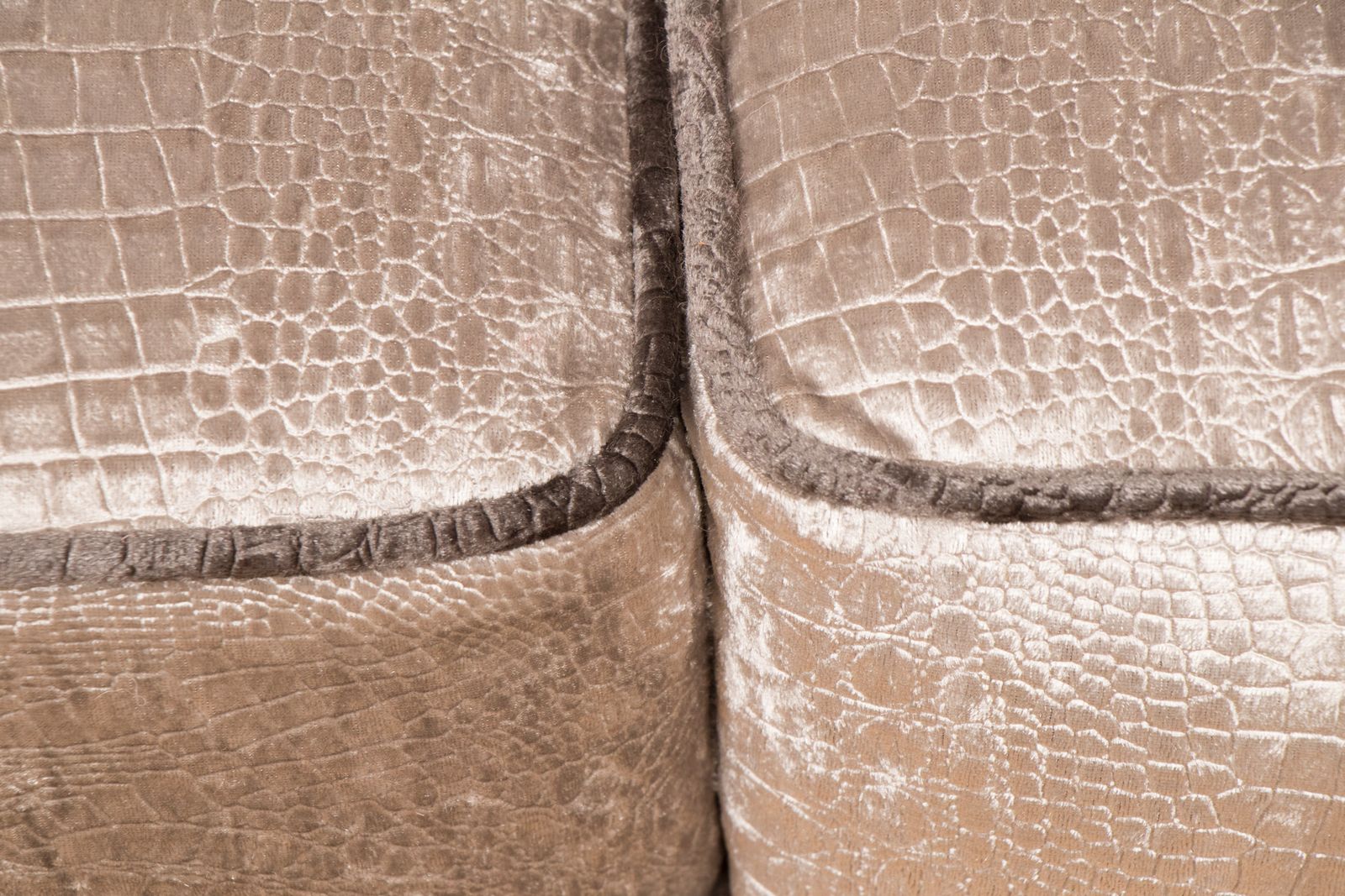 British Art Deco Sofa Newly Upholstered In A Silver Snakeskin Style Fabric photo furniture