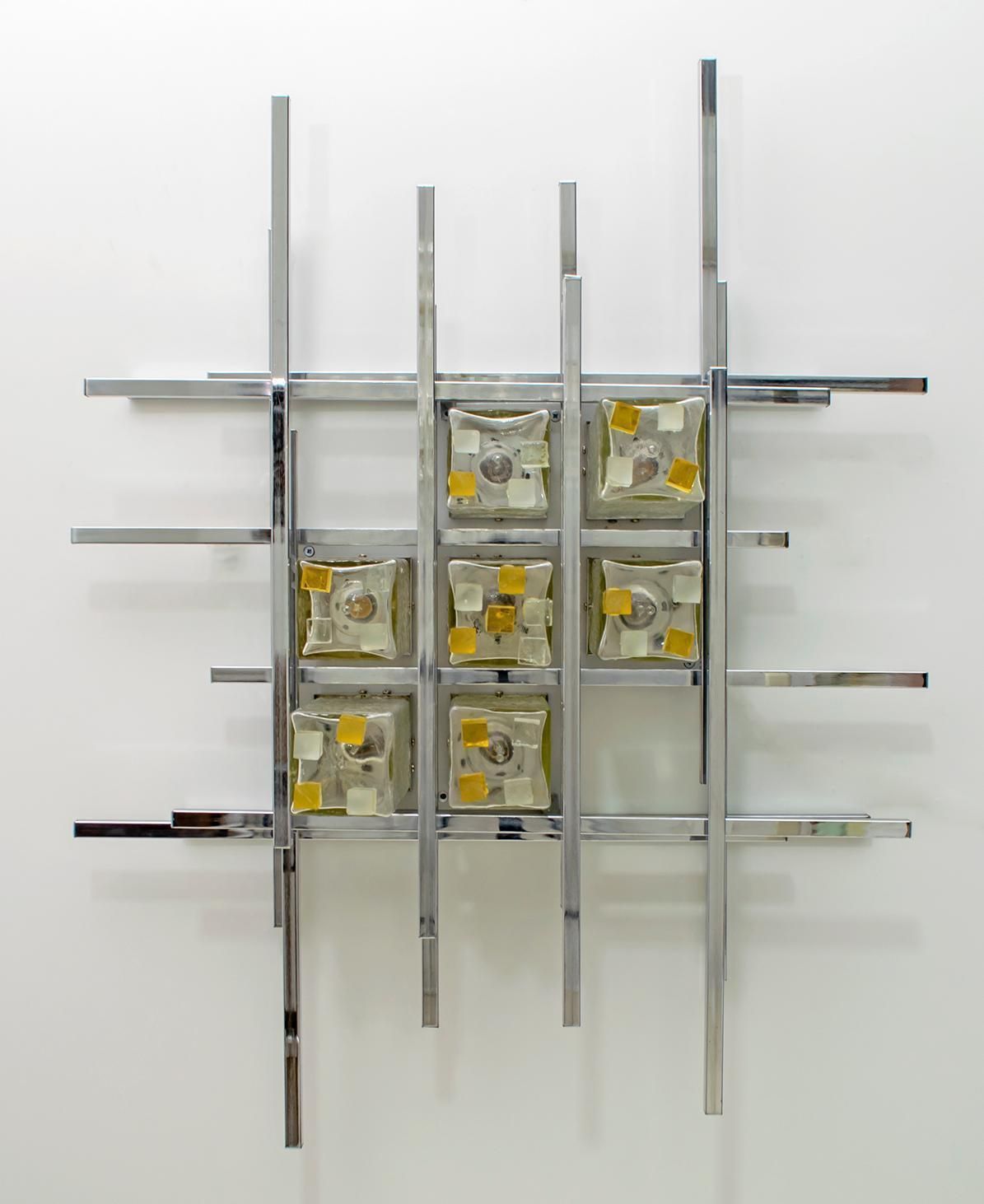 Albano Poli Mid Century Modern Italian Single Sculture Sconce By Poliarte, 1970s photo furniture