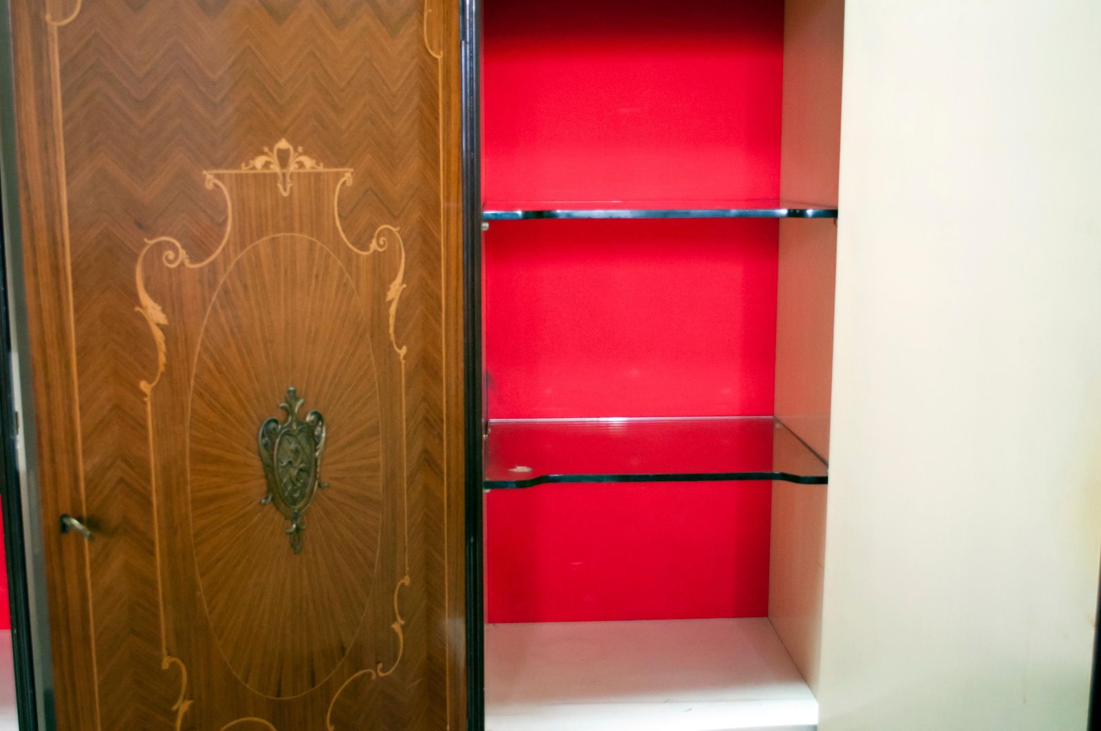 Leopoldo Malberti Mid Century Modern Italian Rosewood Bar Cabinet, 1950s photo vintage