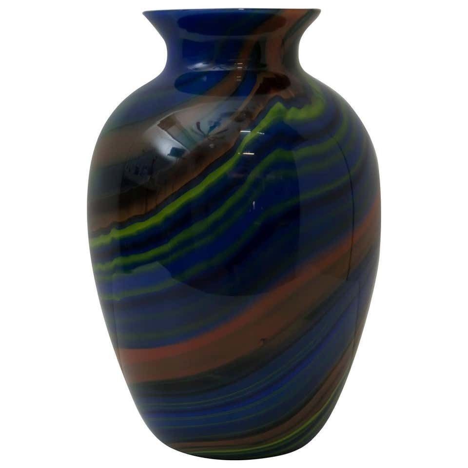 Ottavio Missoni Italian Murano Glass "Mercurio" Plate For Arte Vetro Murano 1980