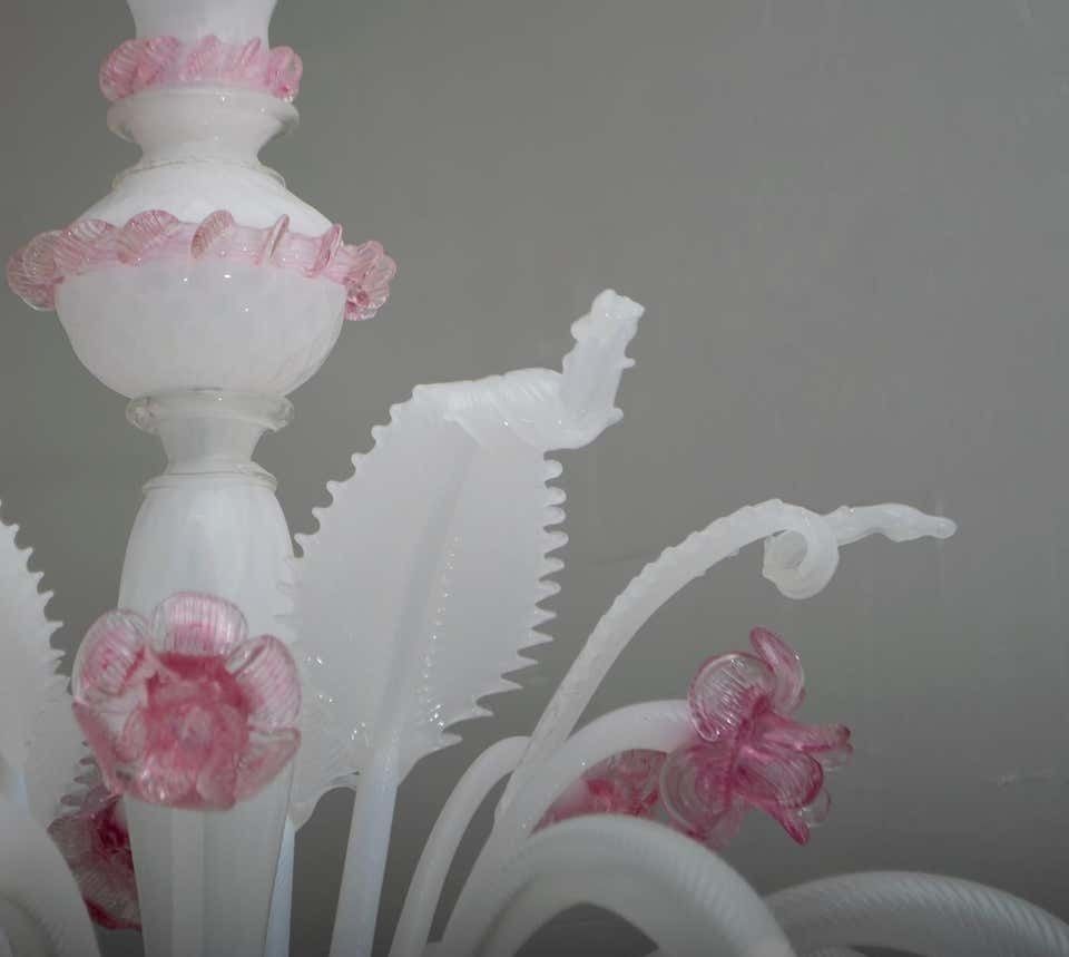 photo furniture 20th Century Modern Venetian Murano Glass Chandelier "Ca'rezzonico" Style, 1960s