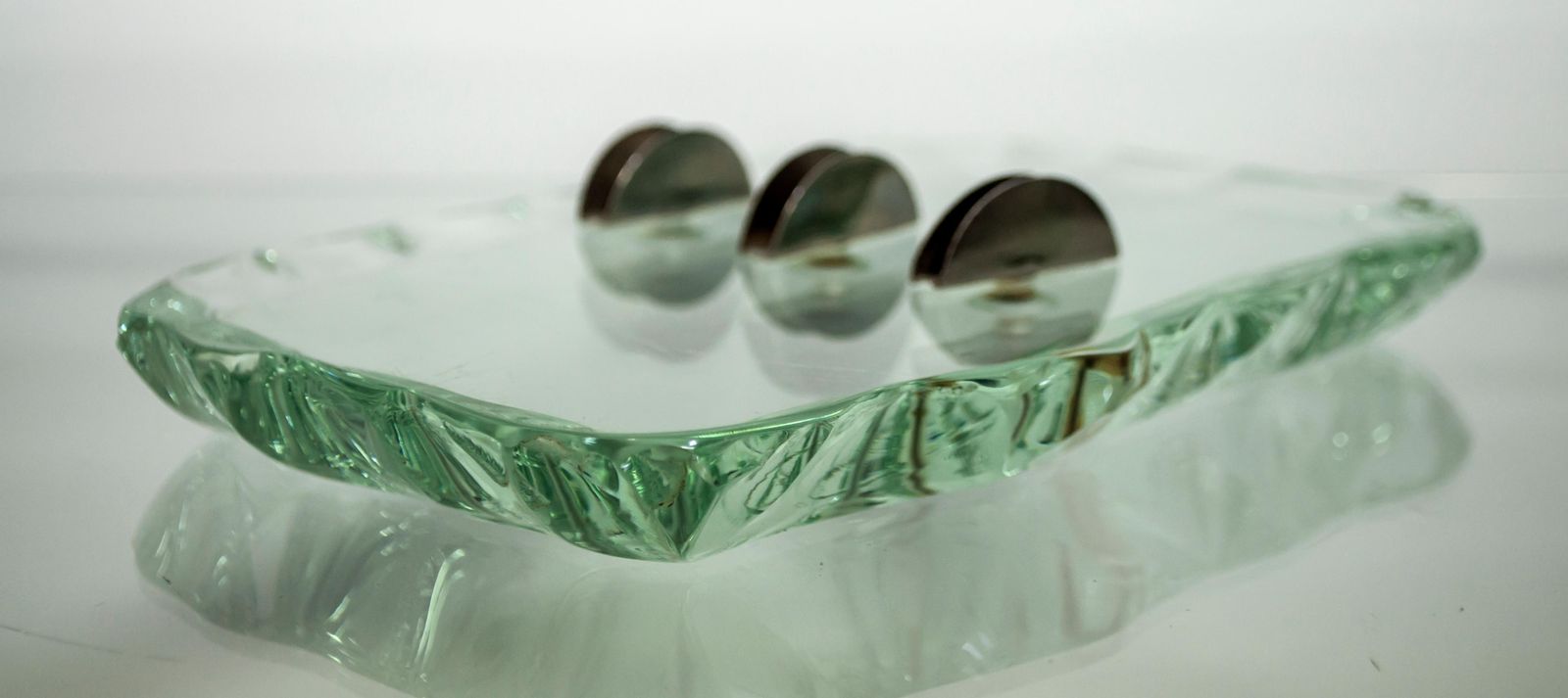 photo for sale Pietro Chiesa Midcentury Chiseled Crystal Desk Set For Fontana Arte, 1930s