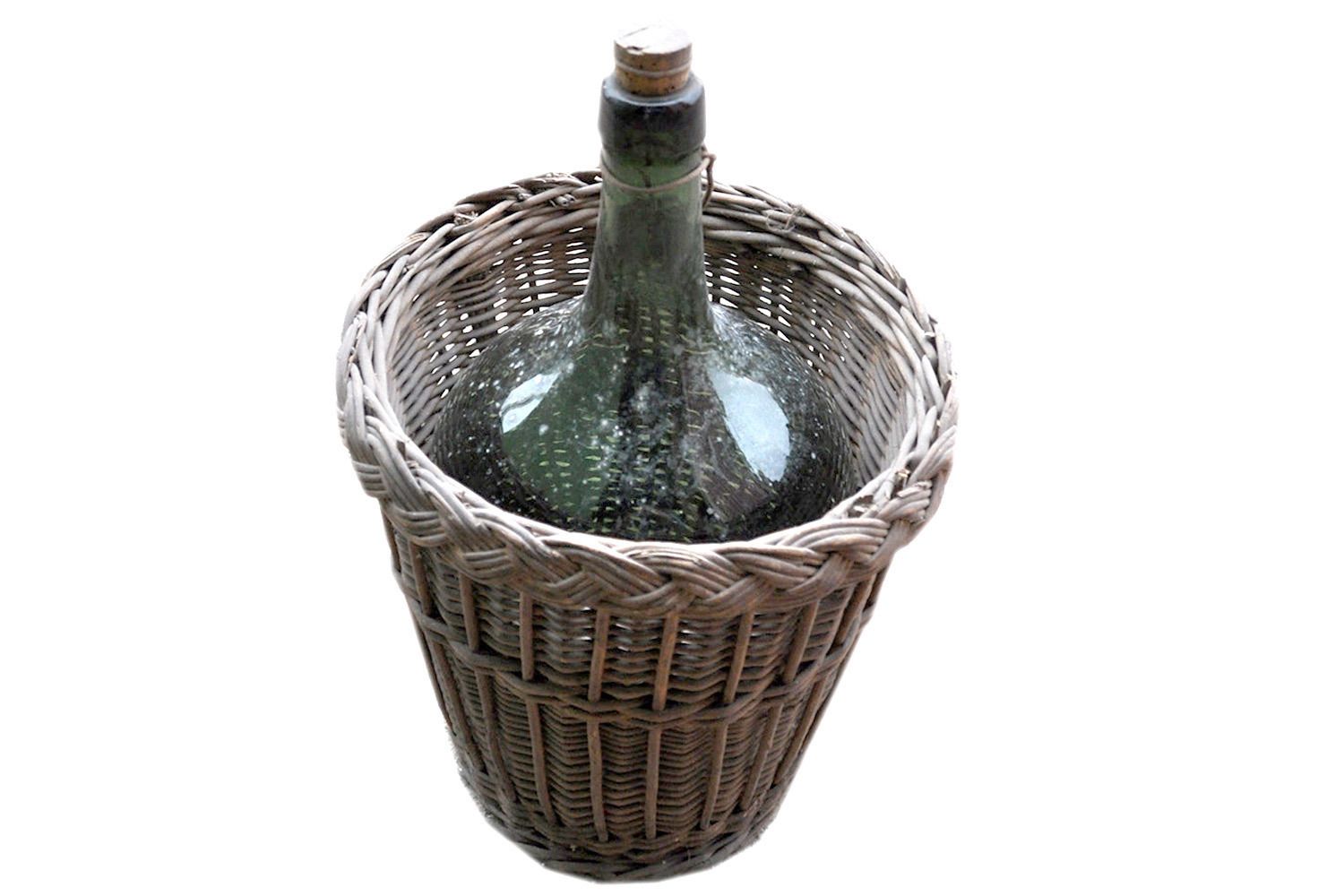 Wine Bottle And Basket