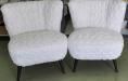 Pair Of Original 1950s Shell Back Cocktail Chairs , Reupholstered photo furniture