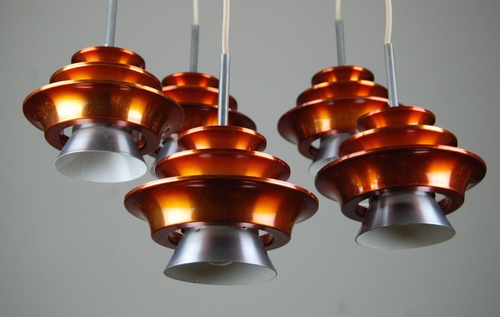 Danish Modern Cascading Pendant From Lyfa, 1970s photo 895.0