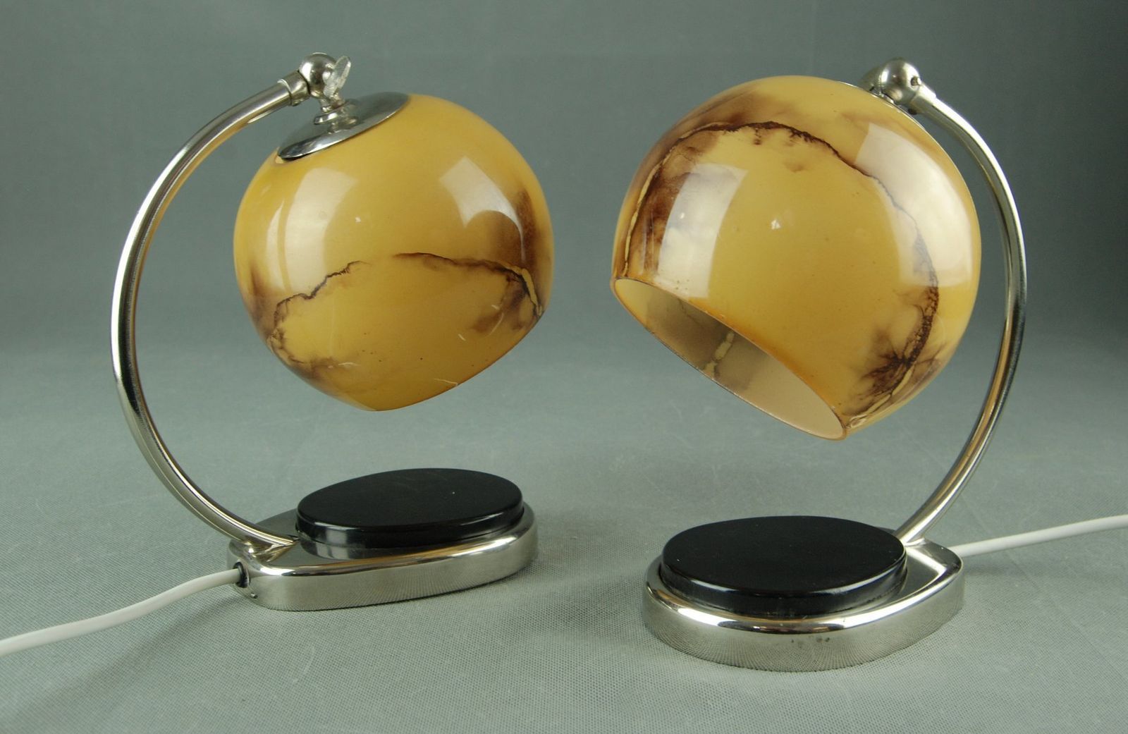Lamps By Marianne Brandt For Gothaer Metallwarenfabrik, 1950s, Set Of 2 photo vinterior