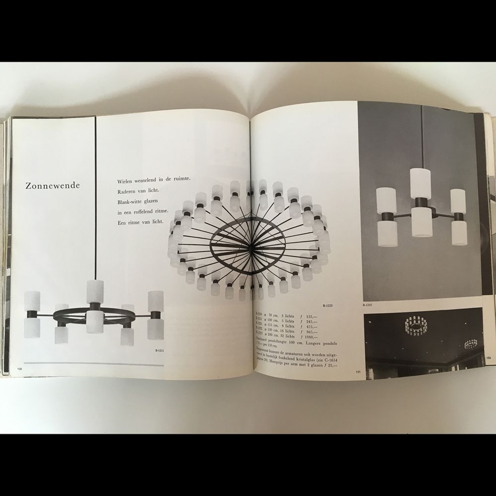 photo buy Zeslichts hanglamp 'Zonnewende' van J.W. Bosman voor Raak Amsterdam, 1965