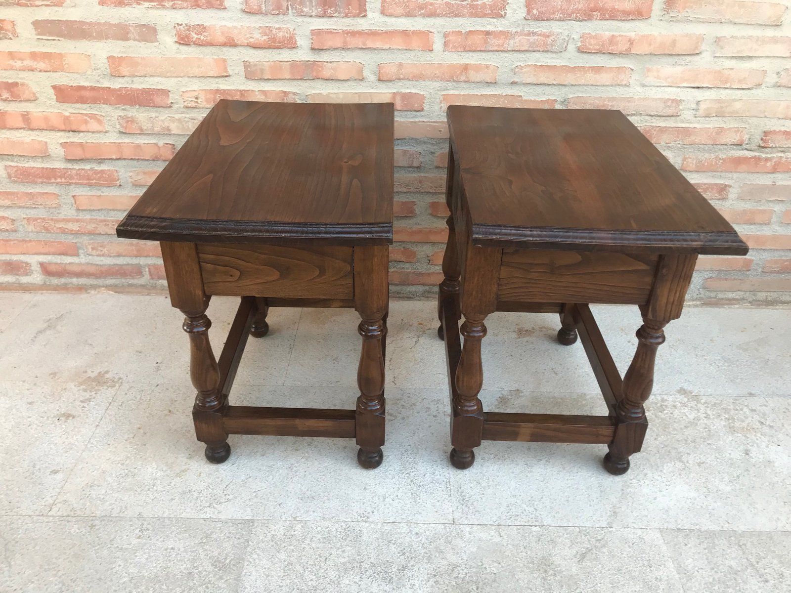 Spanish Nightstands, 1920s, Set Of 2 photo vinterior