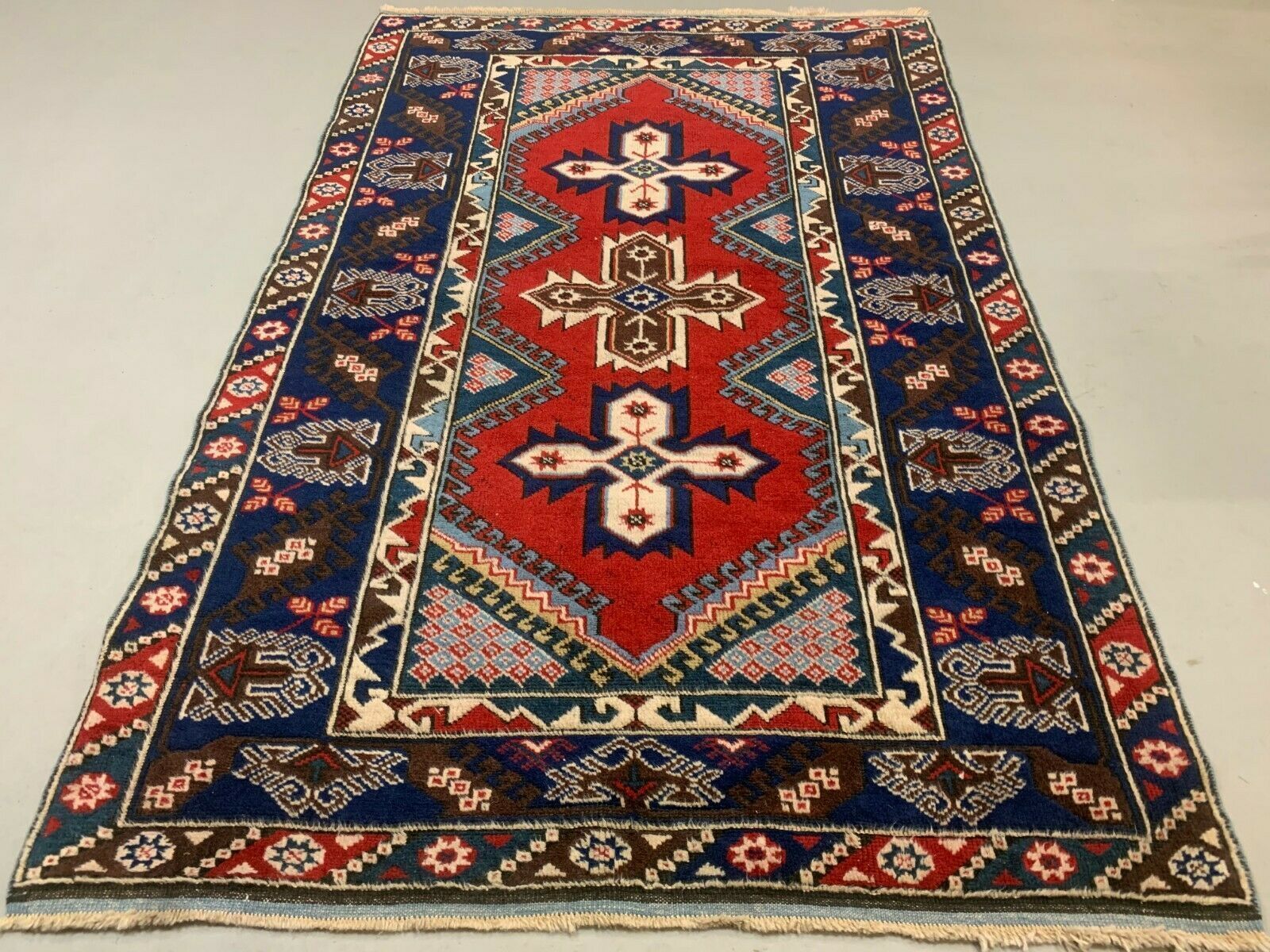 Turkish Tribal Rug Veg Dye 195x128 Cm Turkish Carpet