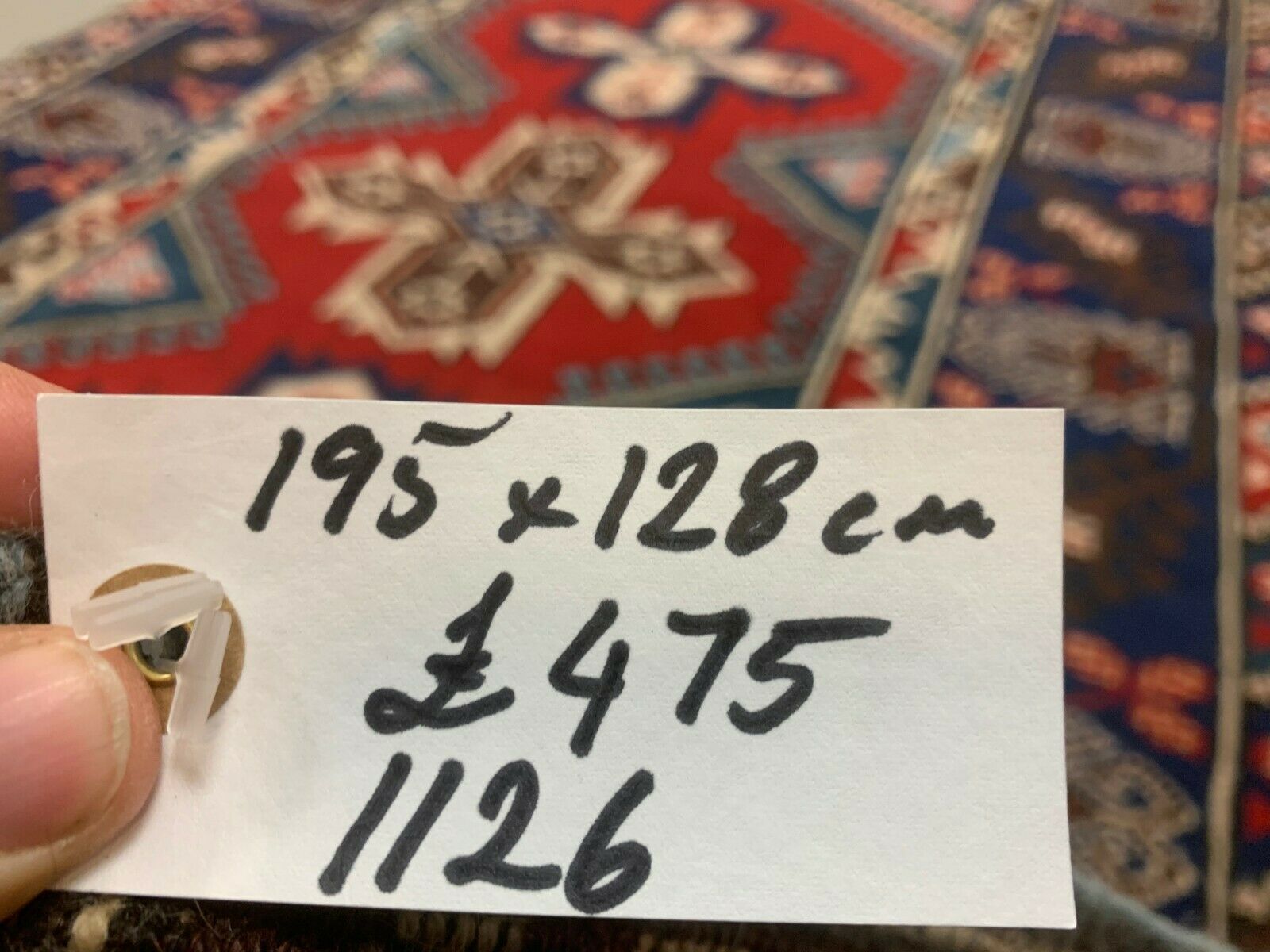 photo for sale Turkish Tribal Rug Veg Dye 195x128 Cm Turkish Carpet