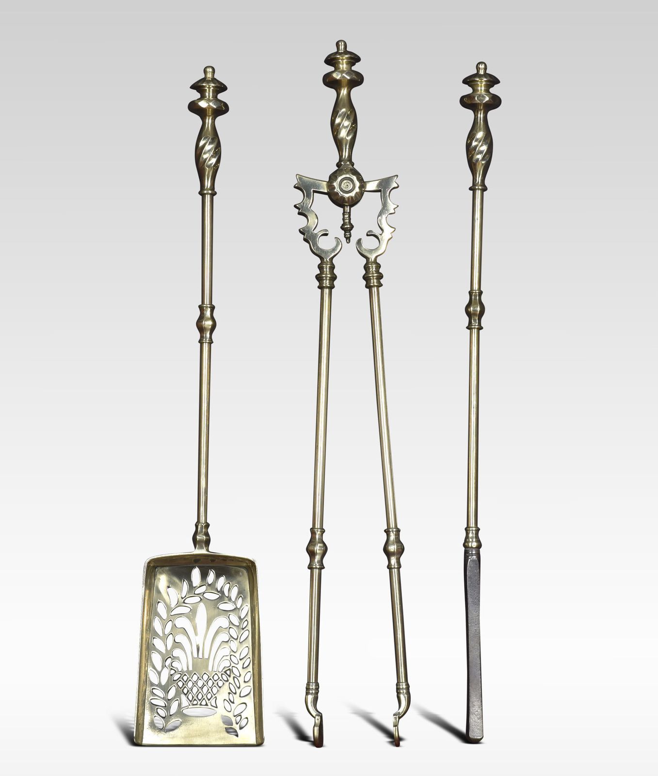 Brass Triple Companion Fire Tool Set