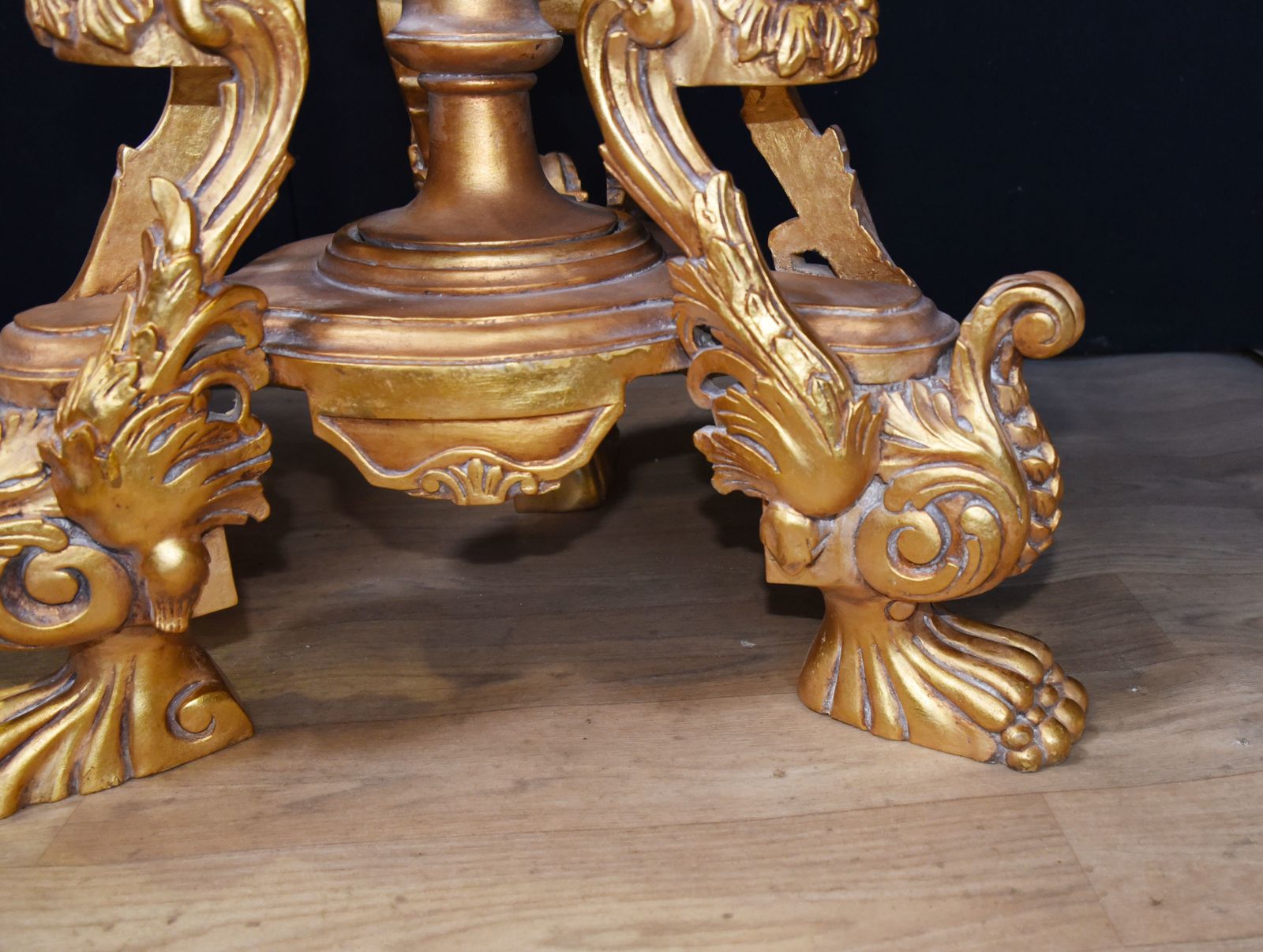 Furniture Louis XVI Gilt Side Tables   Carved French Pedestal Stands photo