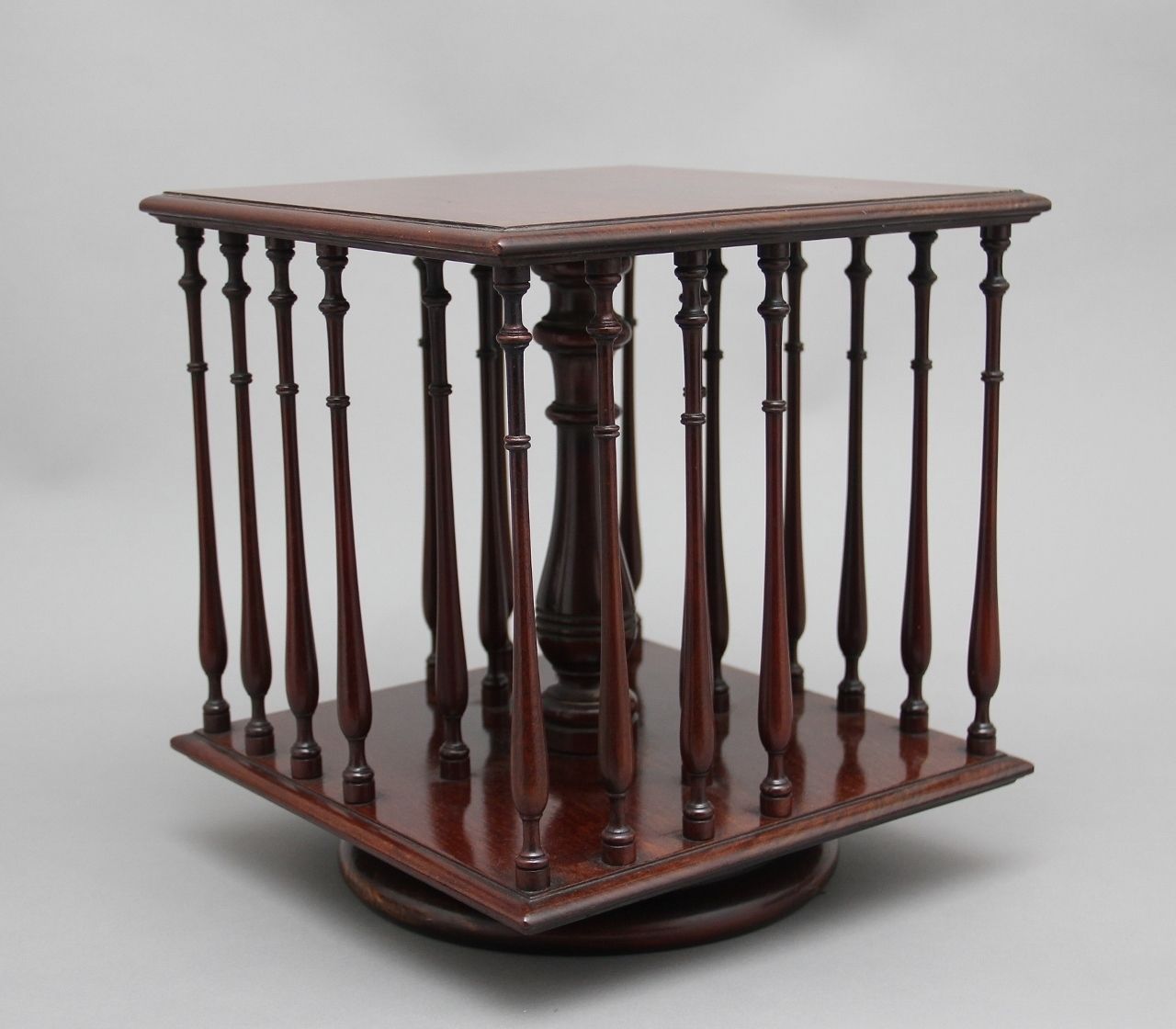 19th Century Mahogany Revolving Bookstand photo Furniture