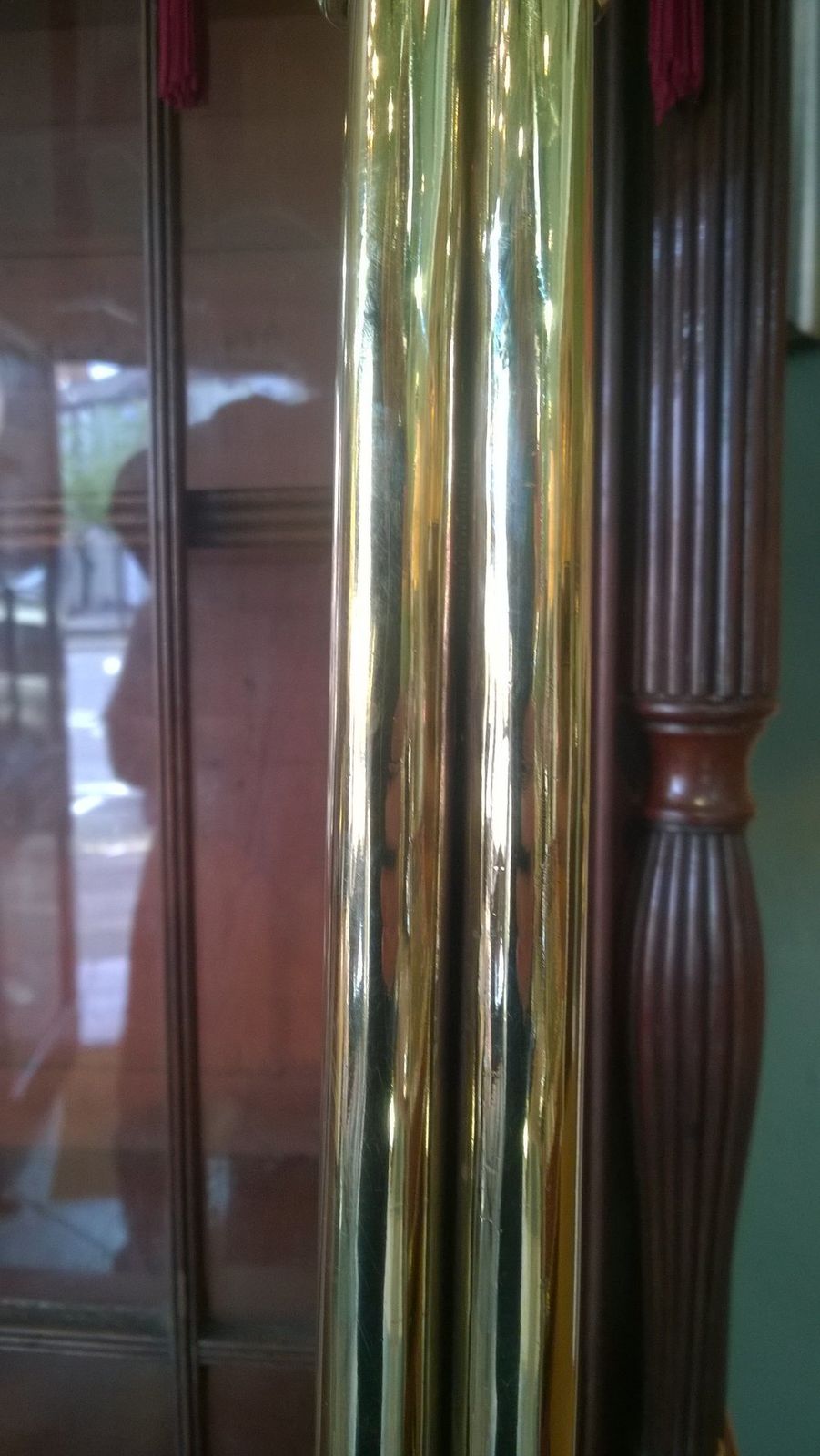 Edwardian Brass Table Lamp photo Lighting