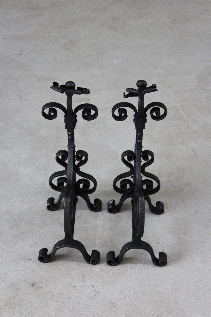photo for sale Pair Arts & Crafts Andirons.