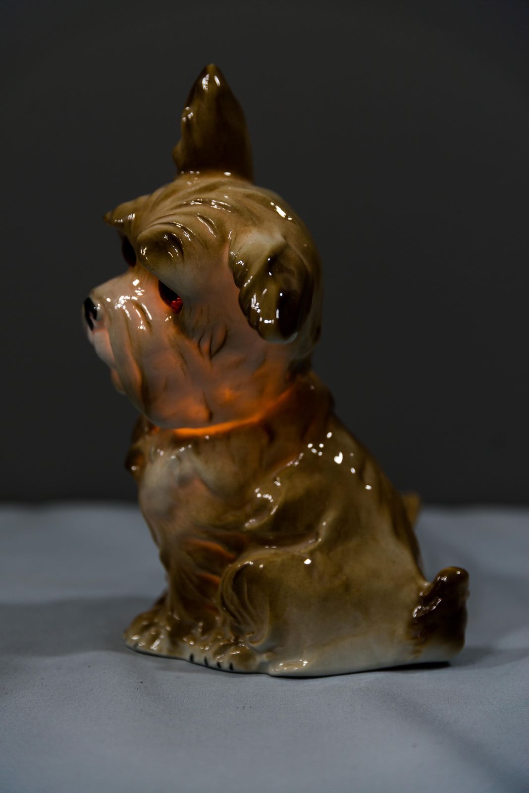 photo for sale Porcelain Figurine Air Purifier Table Lamp, Circa 1950s