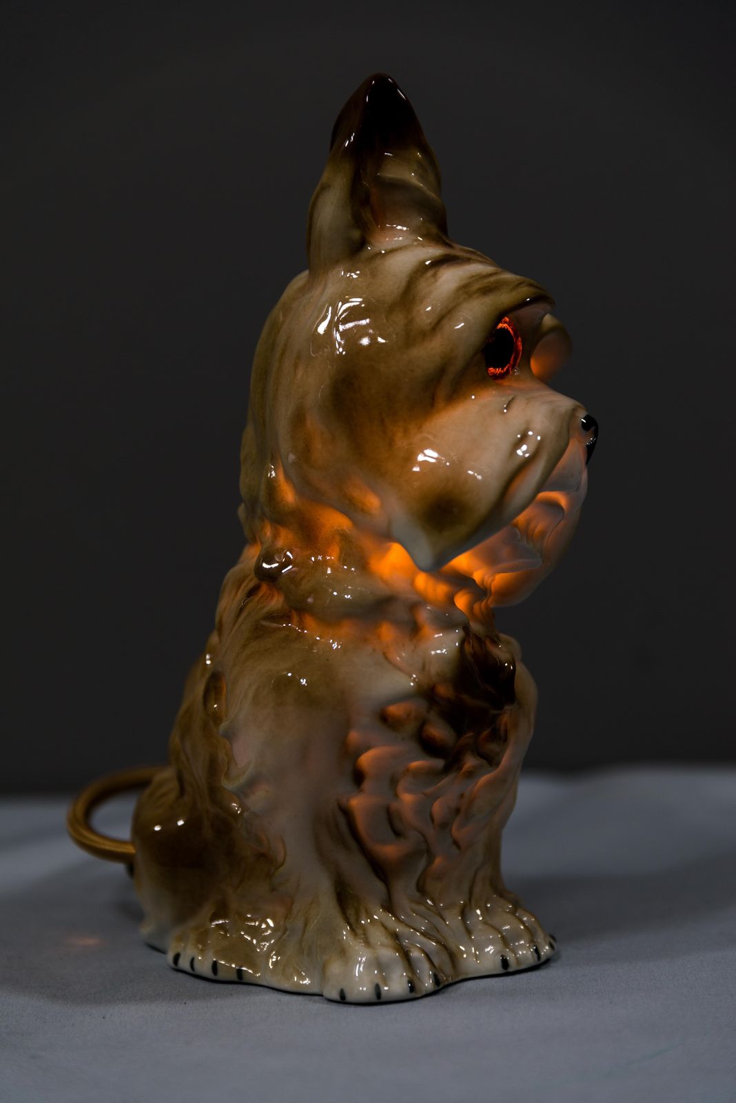 Lighting Porcelain Figurine Air Purifier Table Lamp, Circa 1950s photo