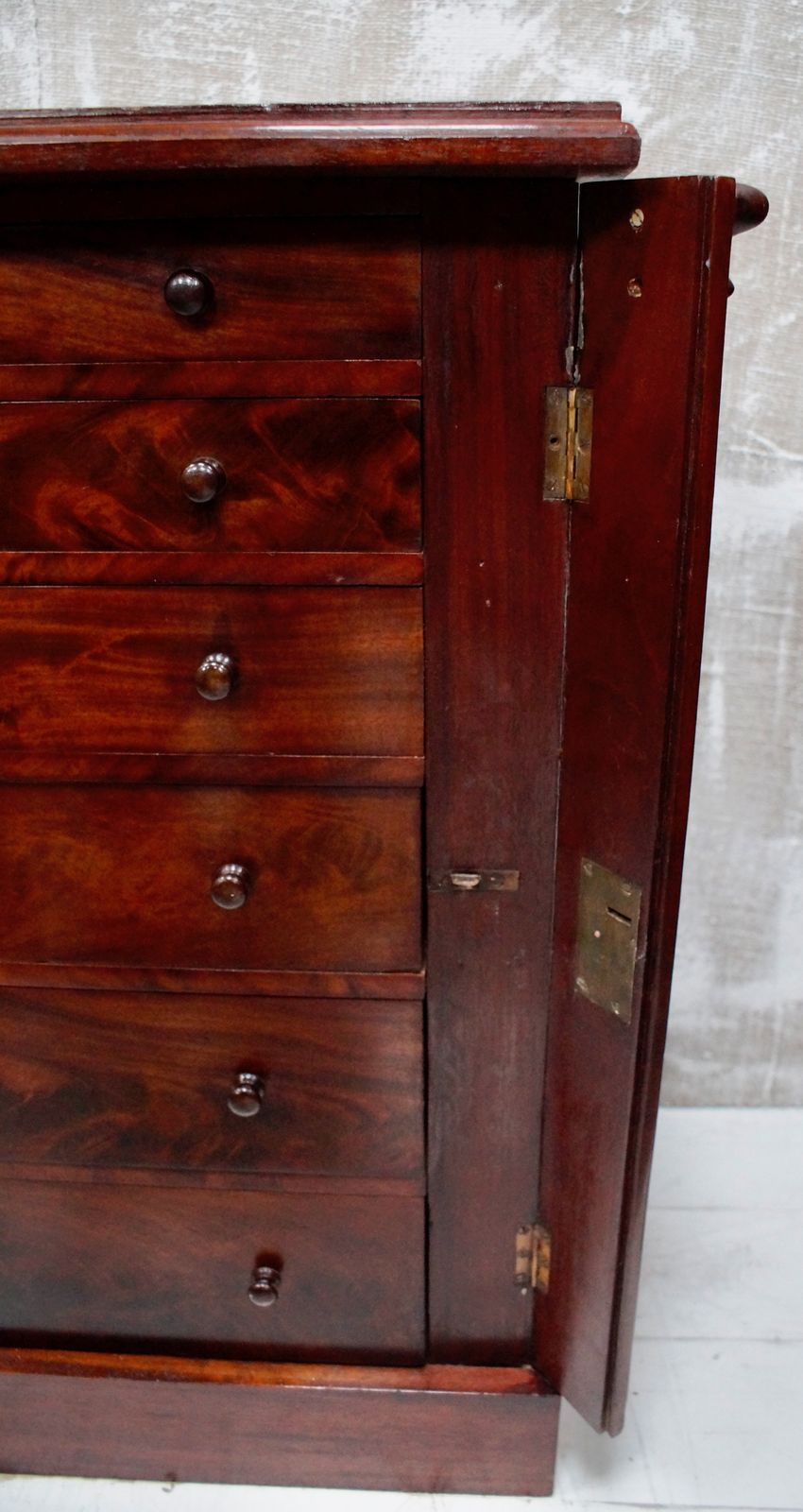 Victorian Flame Mahogany Wellington Chest photo buy