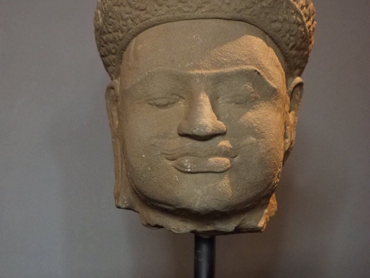 Sandstone Buddha Head