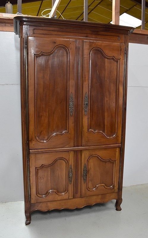 Important Four Regional Property Doors, In Cherry Roux, Louis XV Period, Late 18th Century photo furniture