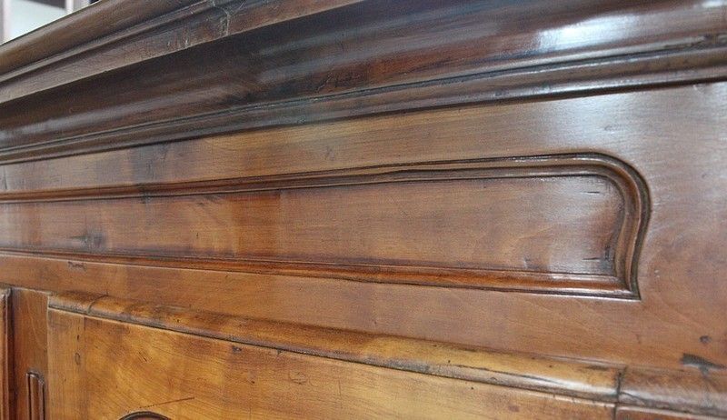 Important Four Regional Property Doors, In Cherry Roux, Louis XV Period, Late 18th Century photo vintage
