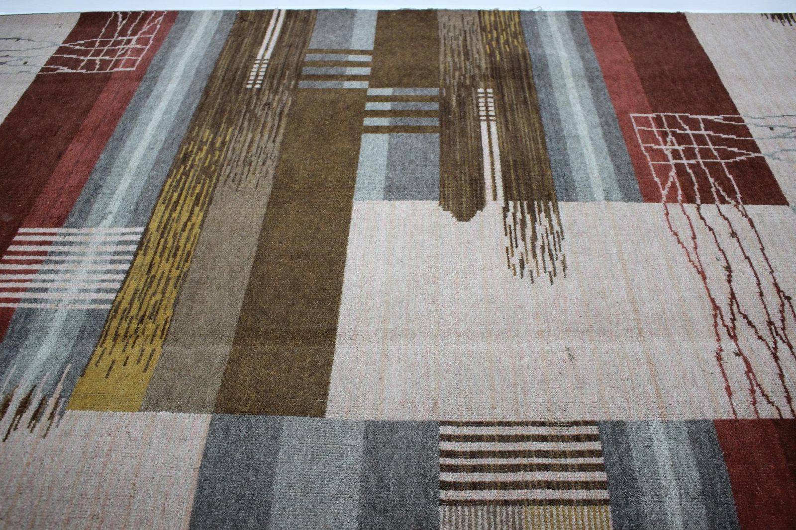 Bauhaus Modernist Rare Geometric Carpet / Rug   1930s photo Textiles