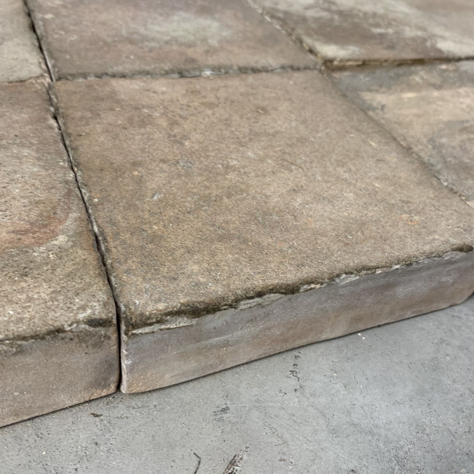 Batch Of 21 Reclaimed 6 Inch Buff Pamments Tiles photo for sale