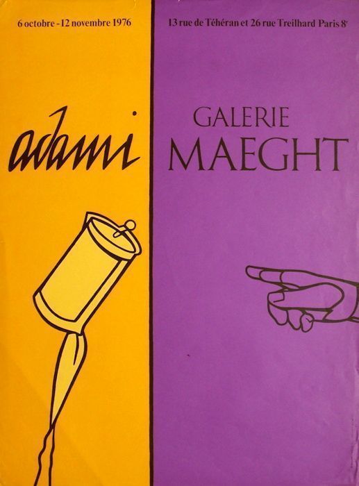 Adami Valério   Poster In Lithography   Expo Galerie Maeght
