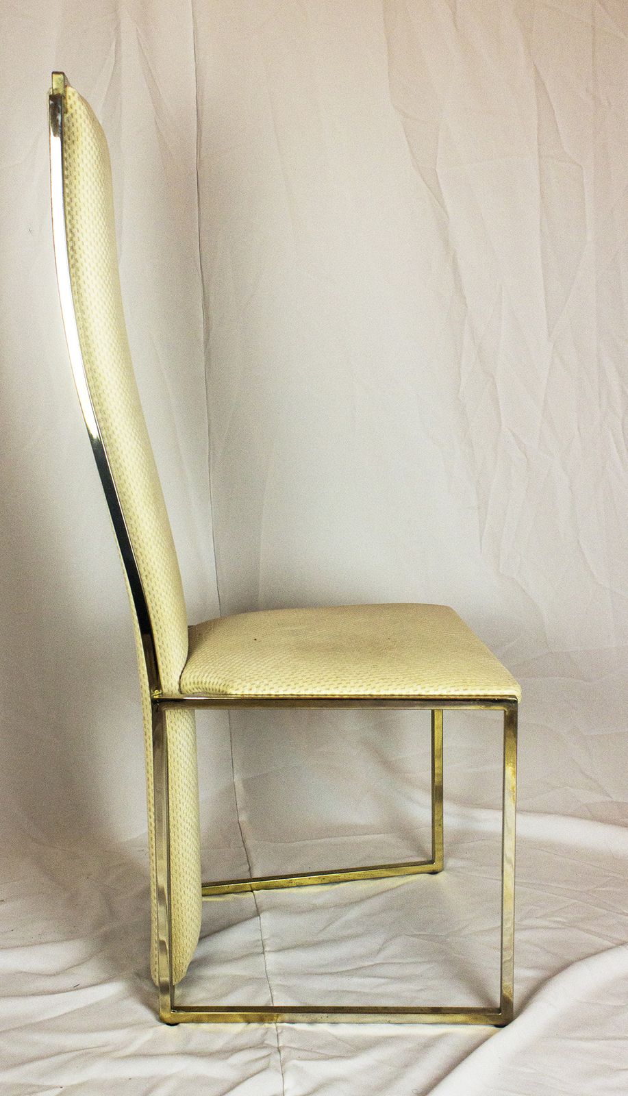 Maison Jansen Set Of 6 Brass Dining Chairs photo buy